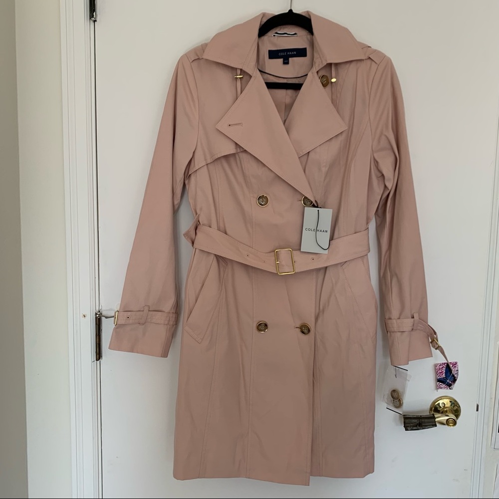 Cole Haan Trench Coat size M NWT